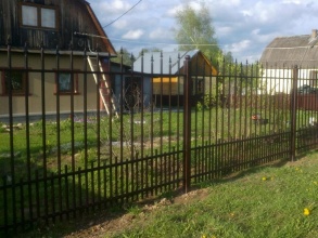 Сварные заборы с утрамбовкой щебнем 12 метров фото в Талдоме