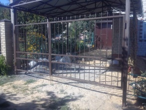 Решетчатые ворота распашные - пример 12 фото в Талдоме