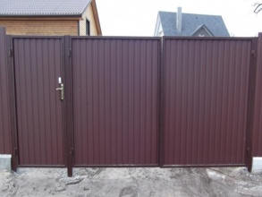 Калитка - пример 5 фото с установкой